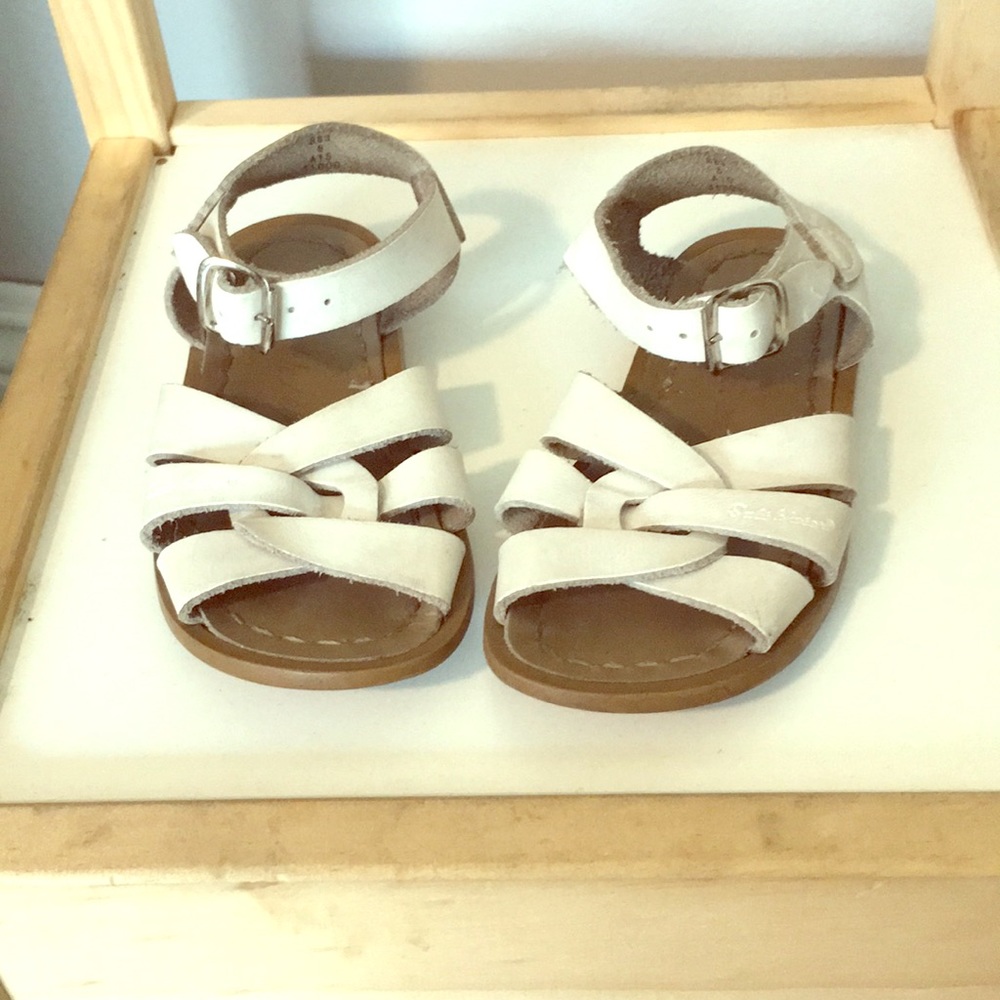 White Salt Water Sandals